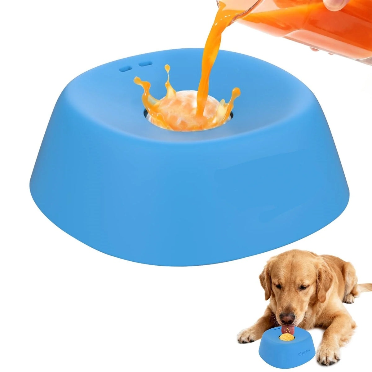Dog Bowl Slow Feeder Maze Design for Mealtime Enrichment