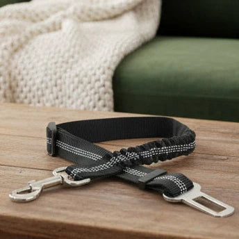 Dog Car Safety Belt Adjustable Nylon With Shock Absorber