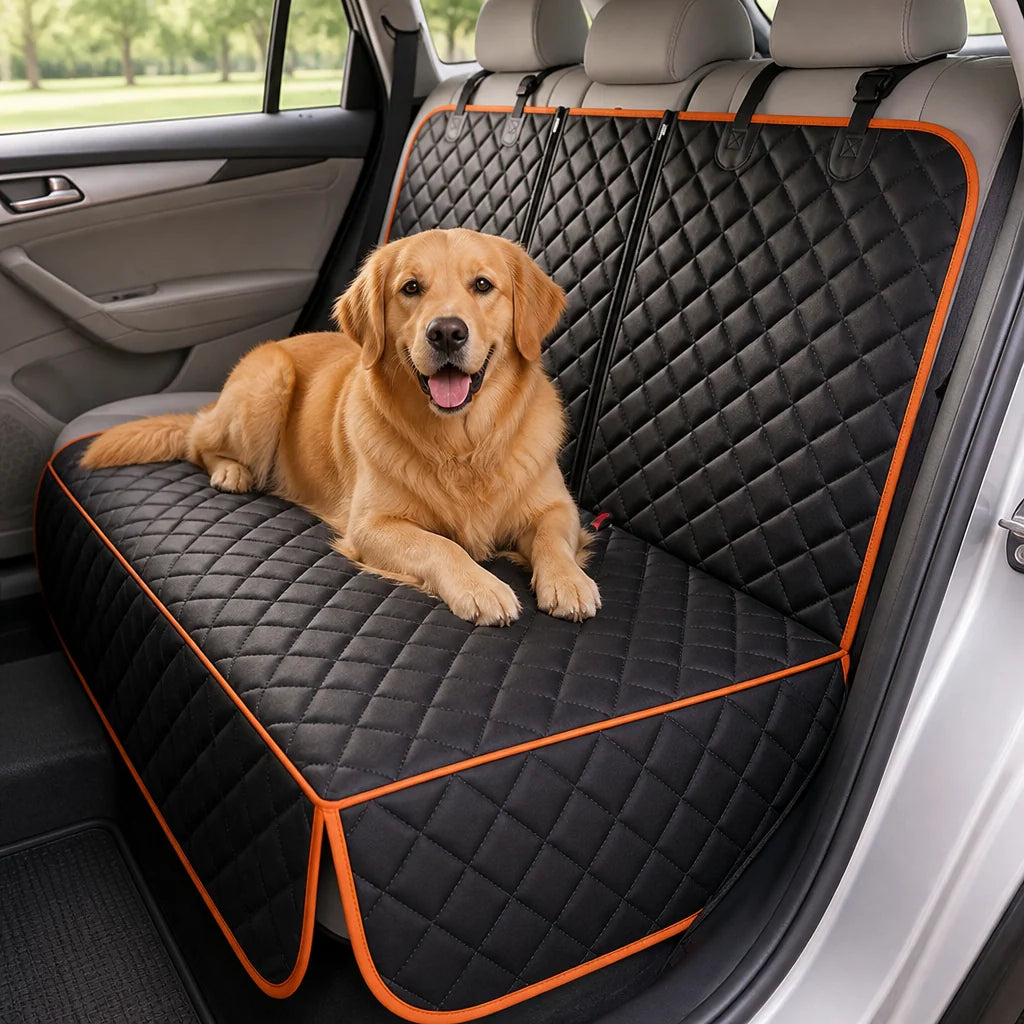 Dog Car Seat Cover Waterproof Full Coverage Dirt-Resistant