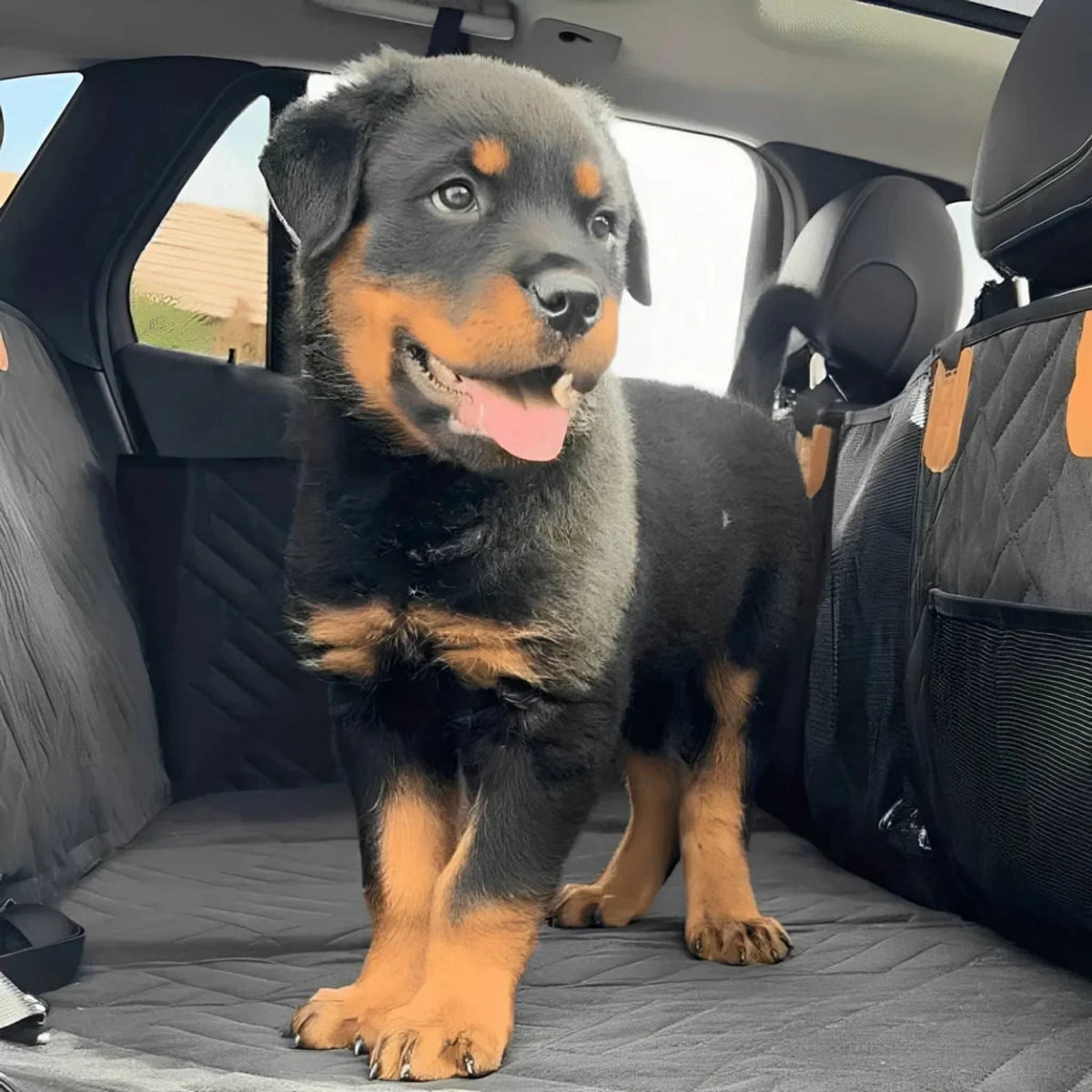 Dog Car Seat Extender Waterproof Hard Base Memory Foam Mattress