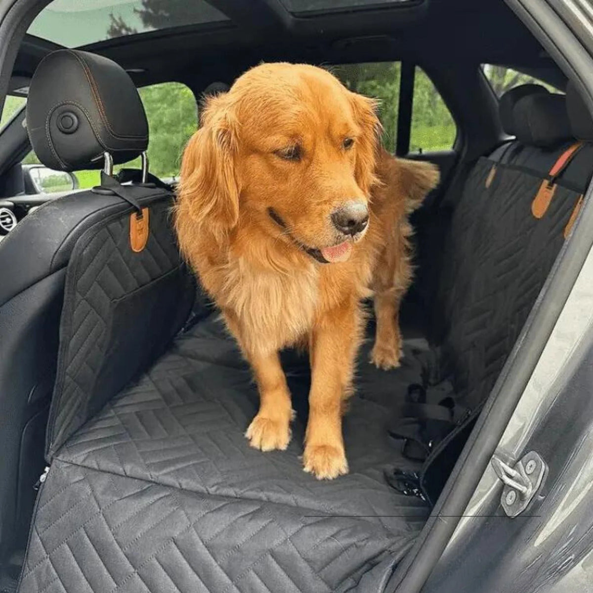 Dog Car Seat Extender Waterproof Hard Base Memory Foam Mattress