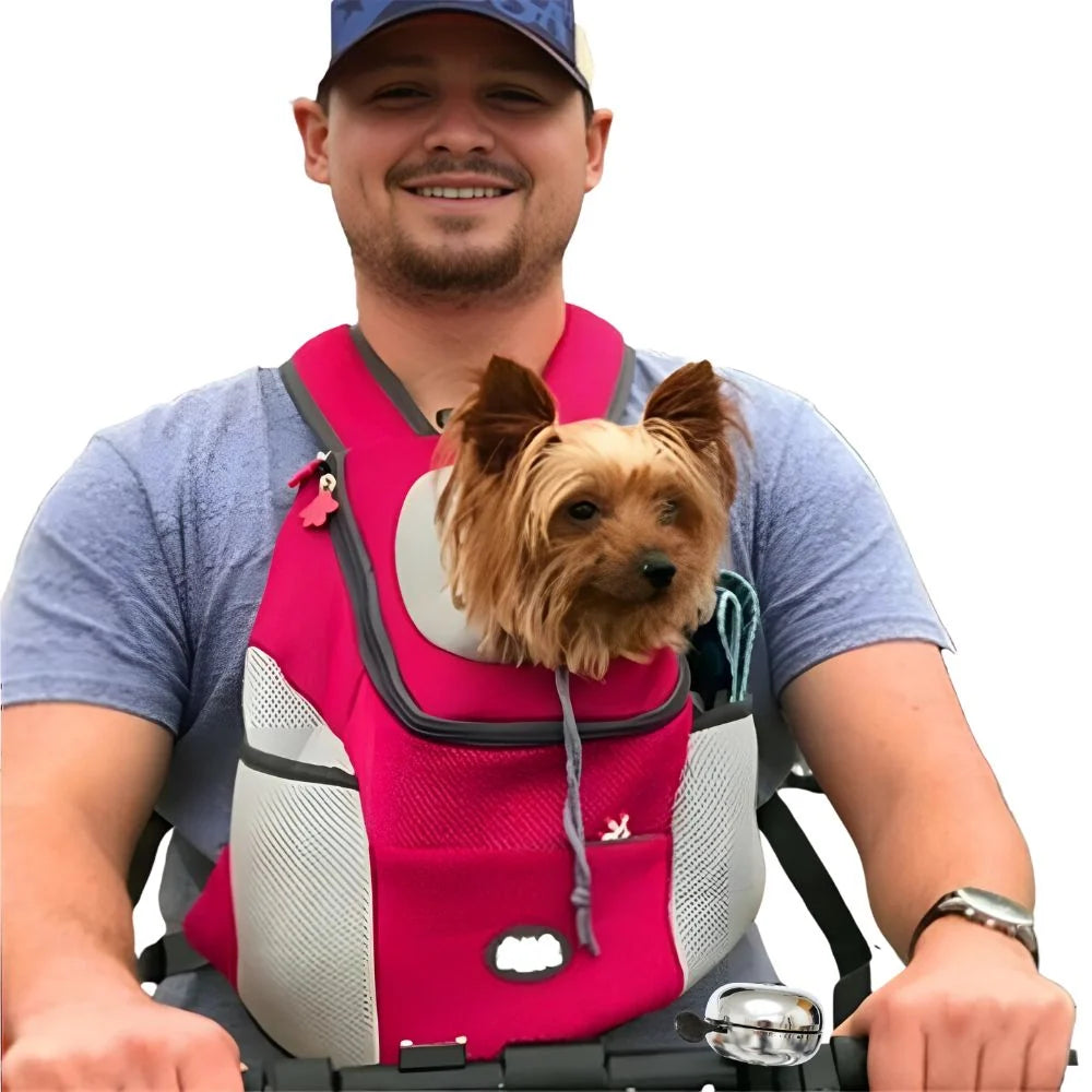 Dog Carrier Backpack Mesh Ventilation Interior Safety Hook