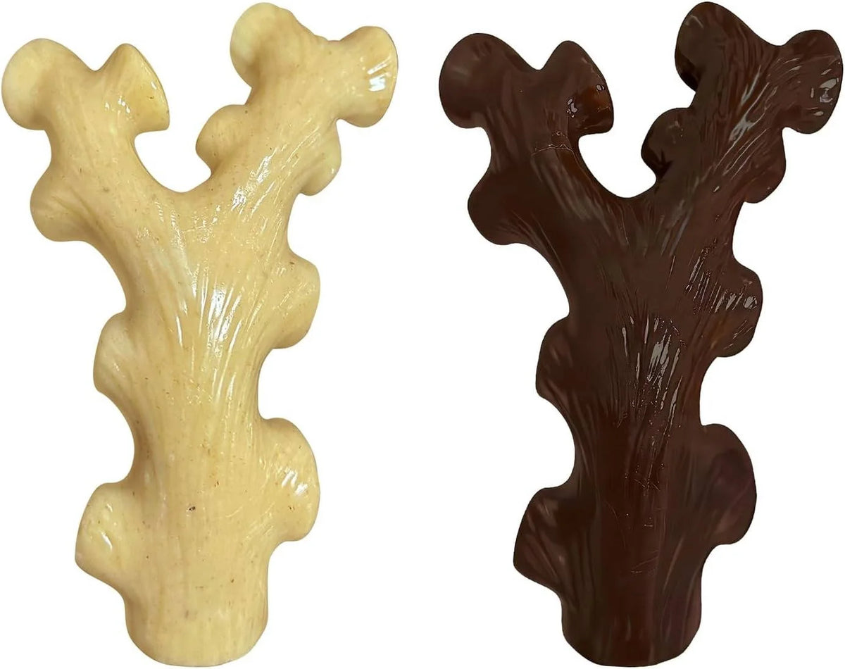 Dog Chew Toys Heavy-Duty Nylon Textured Grooves 2-Pack