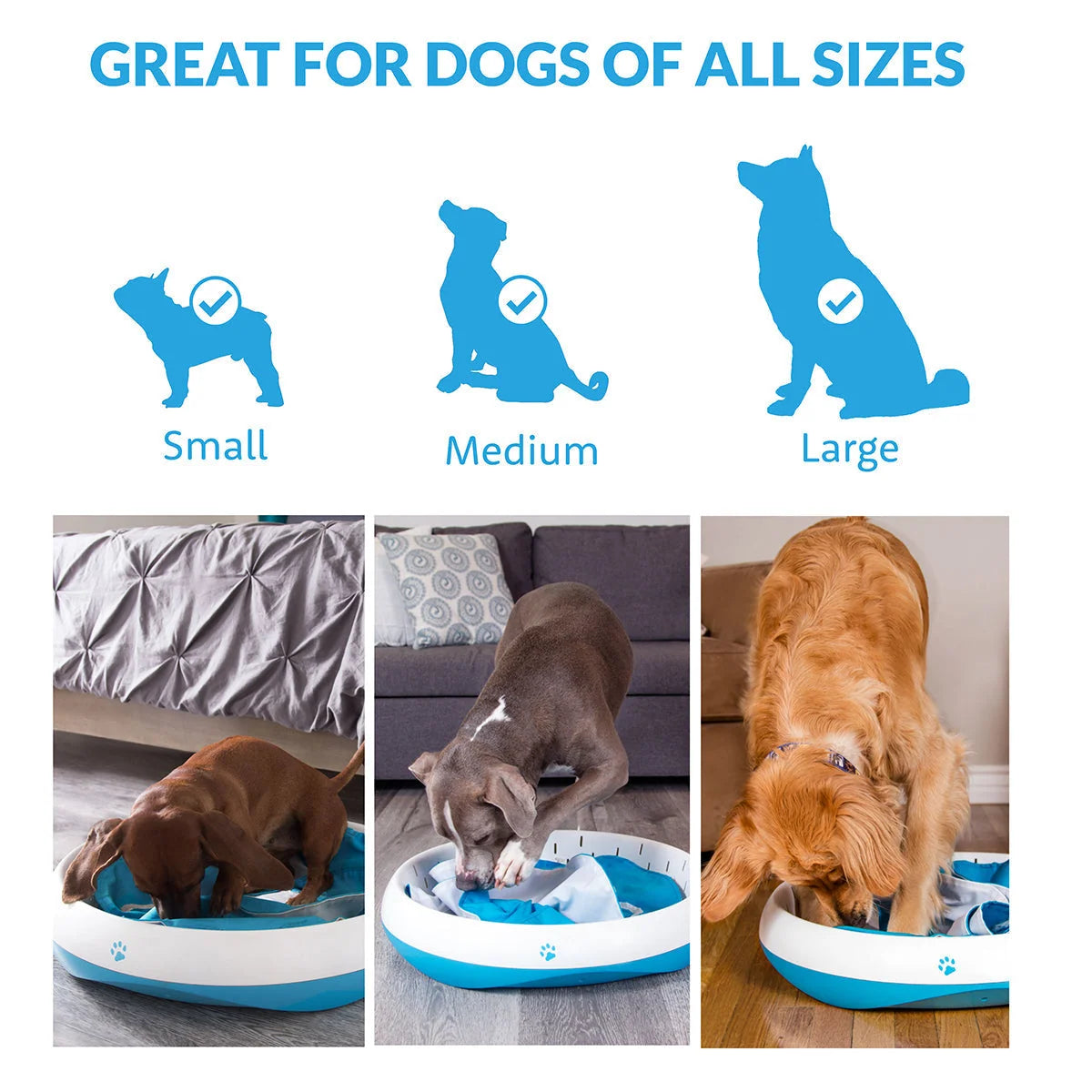 Dog Digging Toy Machine-Washable Flaps Durable Plastic Base