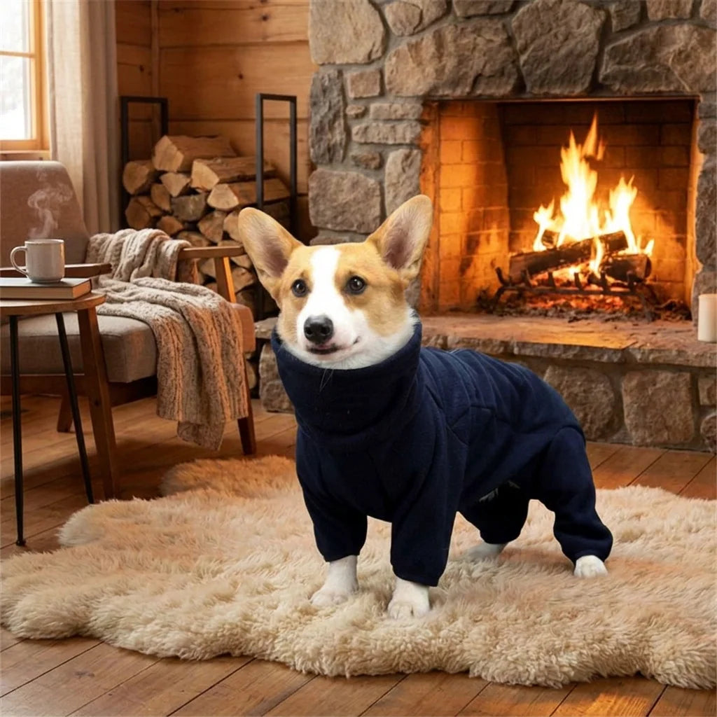 Dog Fleece Suit Full-Body Warm Insulating One-Piece