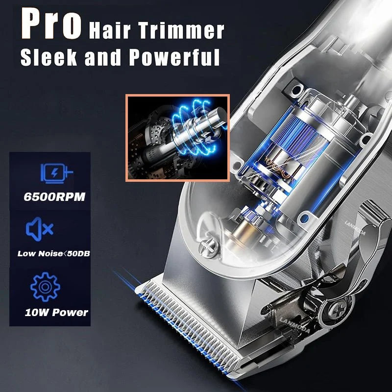 Dog Grooming Clippers Cordless Quiet Carbon Steel Blades