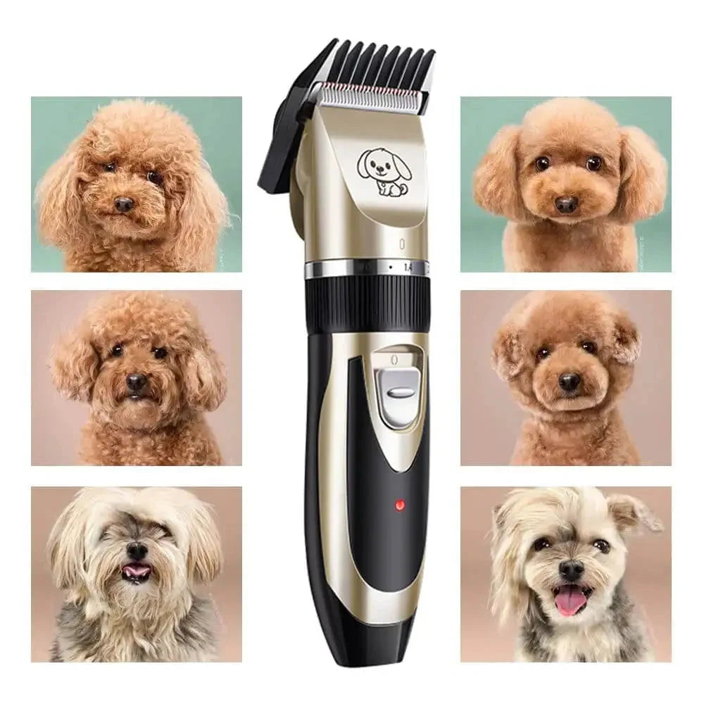 Dog Grooming Trimmer Quiet Cordless Rechargeable With Guide Combs