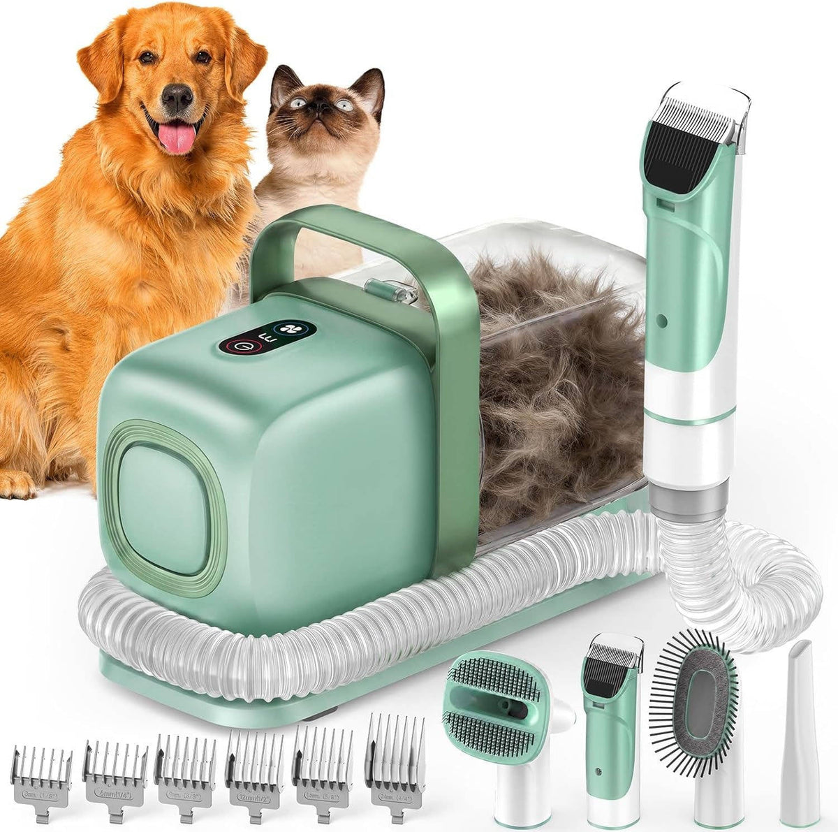 Dog Grooming Vacuum Large Dustbin & 3-Level Suction