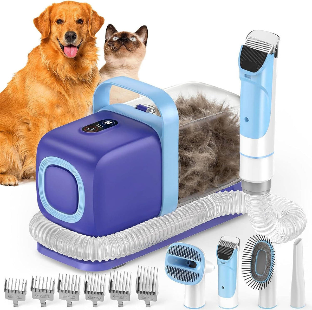 Dog Grooming Vacuum Large Dustbin & 3-Level Suction