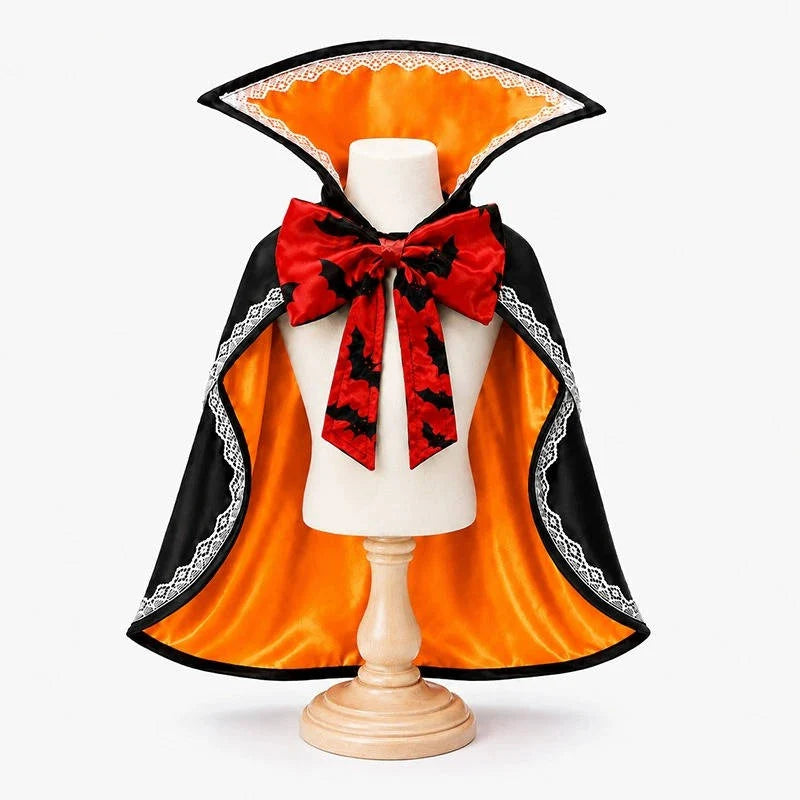 Dog Halloween Cape Vampire Design Adjustable Straps