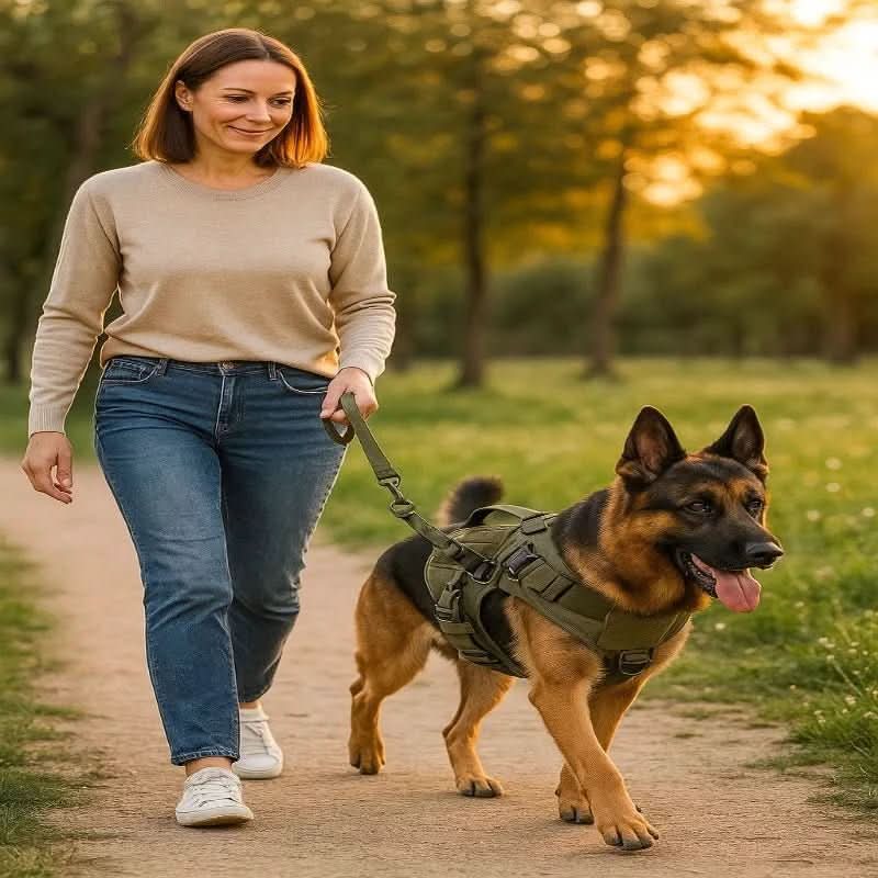 Dog Harness Adjustable Mesh Vest Reflective With Control Handle