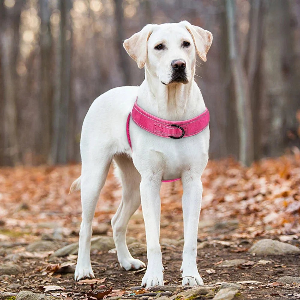 Dog Harness Adjustable No-Pull Reflective Straps Padded Handle