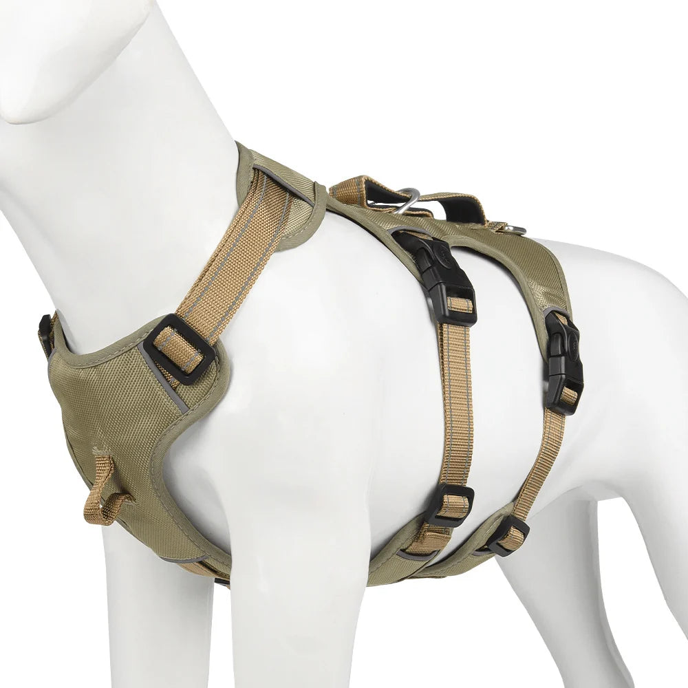 Dog Harness No-Pull Front Clip Reflective Adjustable Fit