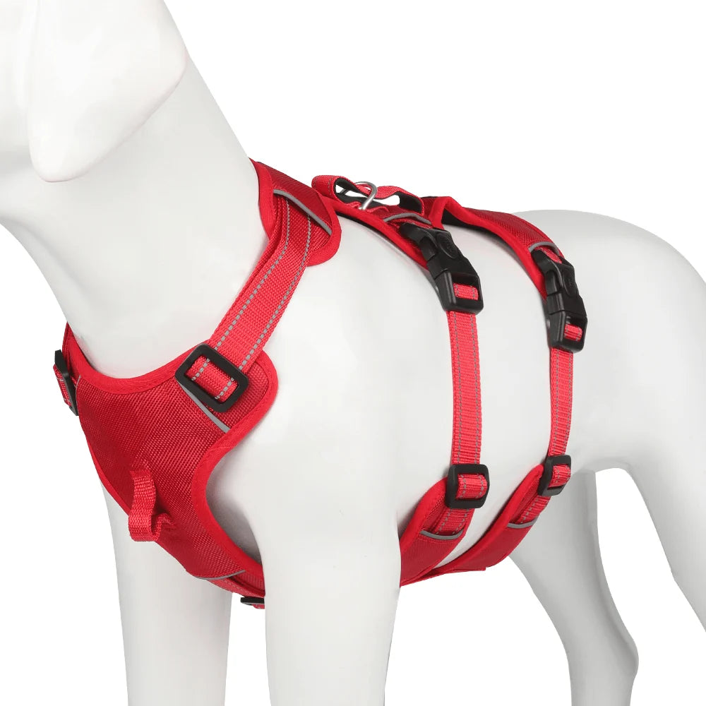 Dog Harness No-Pull Front Clip Reflective Adjustable Fit