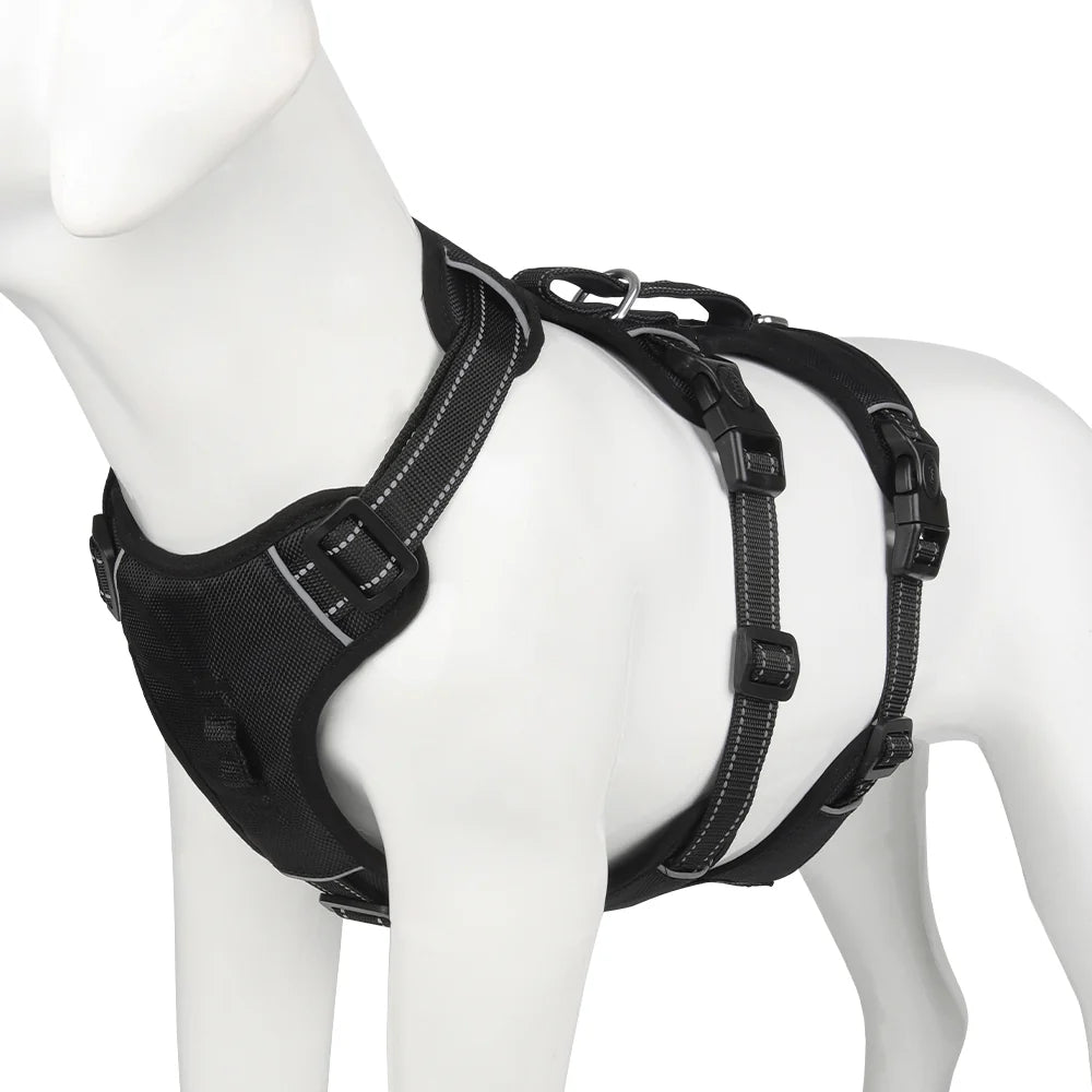 Dog Harness No-Pull Front Clip Reflective Adjustable Fit