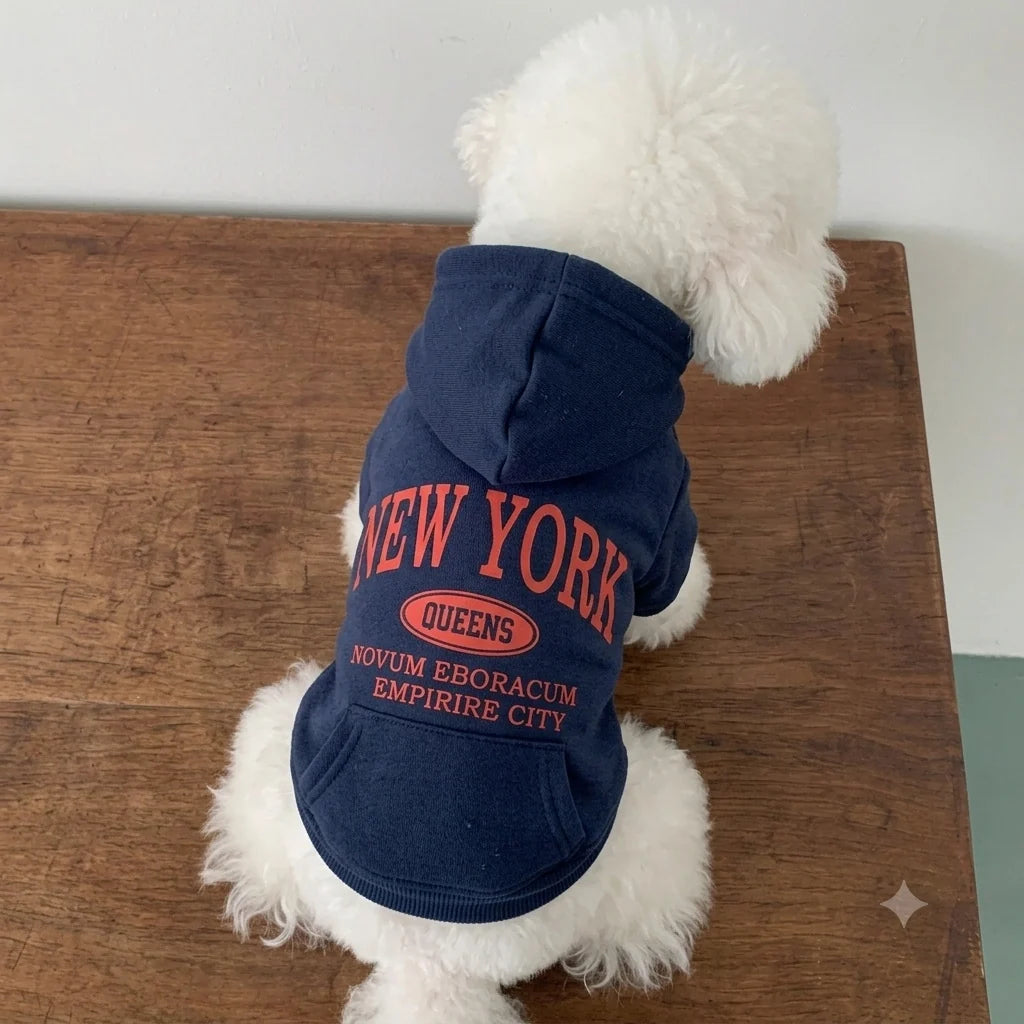 Dog Hoodie Cotton Fleece Lightweight Hood Machine Washable