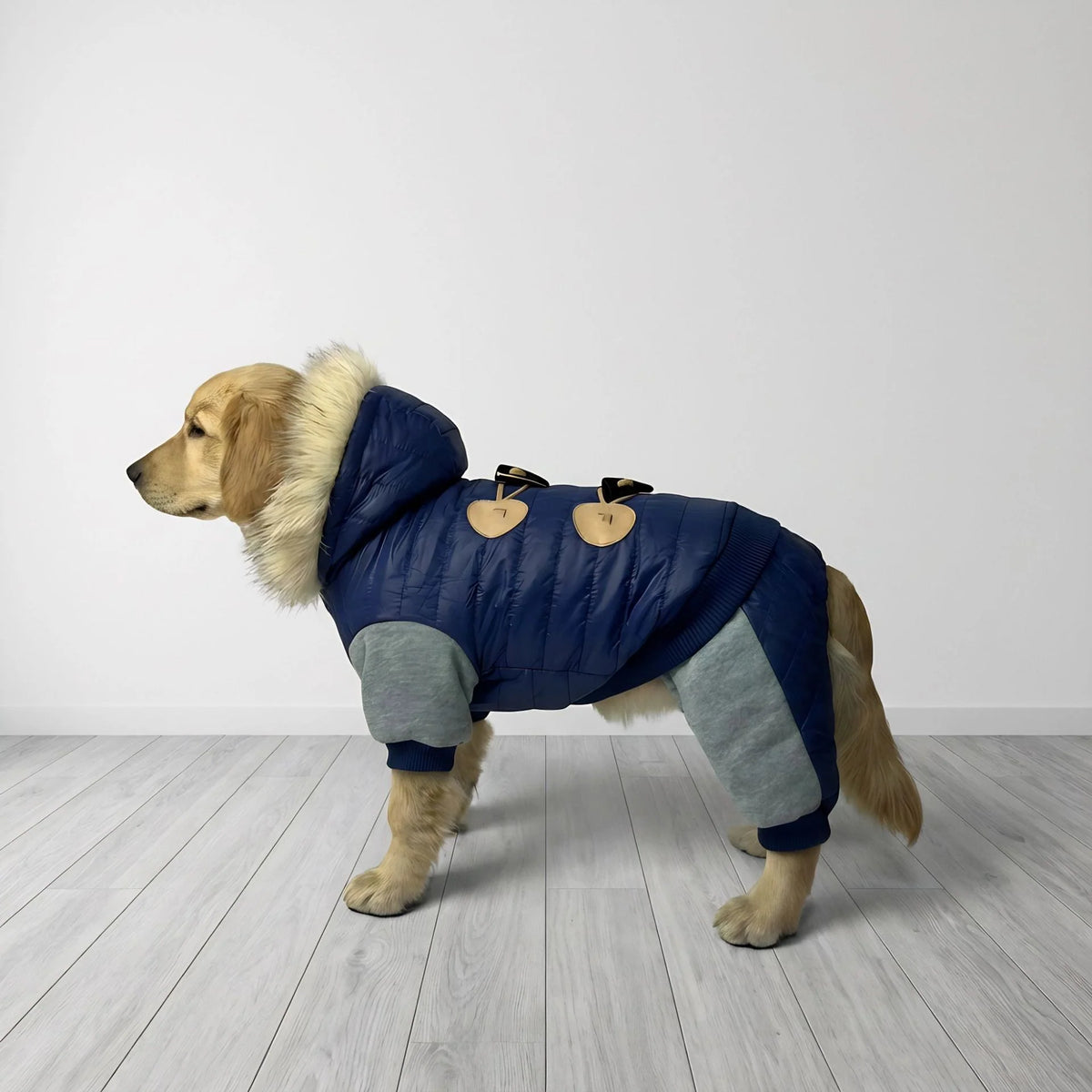 Dog Jacket Four-Leg Warm Polar Fleece Windproof
