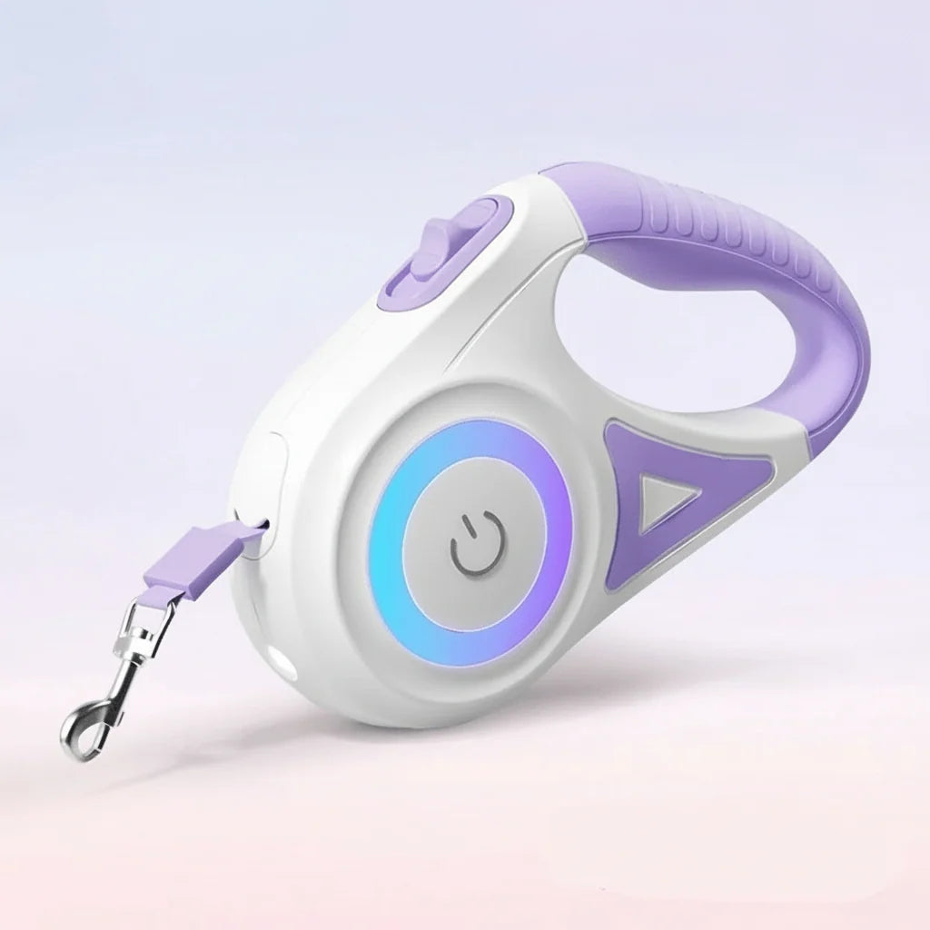 Dog Leash LED Strip & Handle Flashlight Adjustable