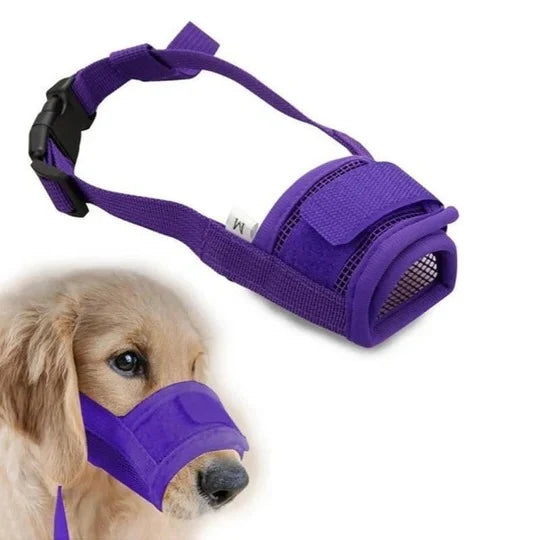 Dog Muzzle Breathable Mesh & Adjustable Strap