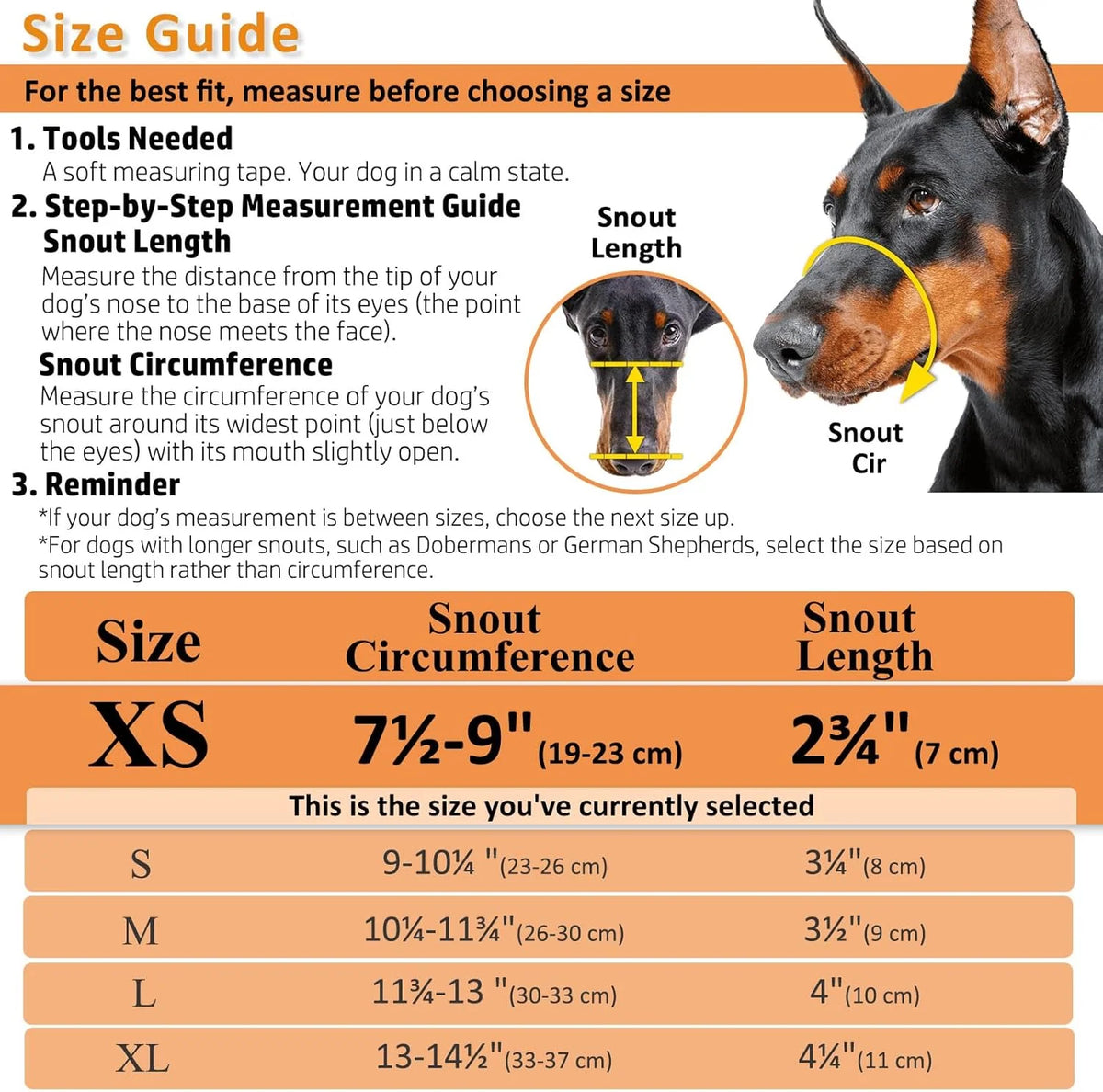 Dog Muzzle Open Basket Adjustable Straps