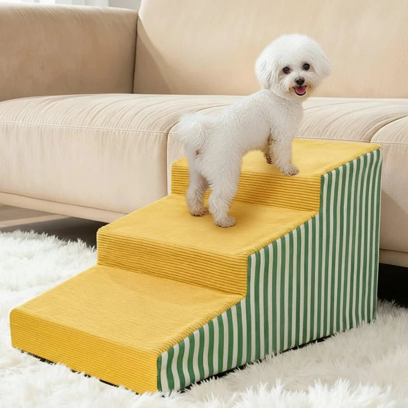 Dog Stairs Supportive Foam Gentle Incline Secure Base