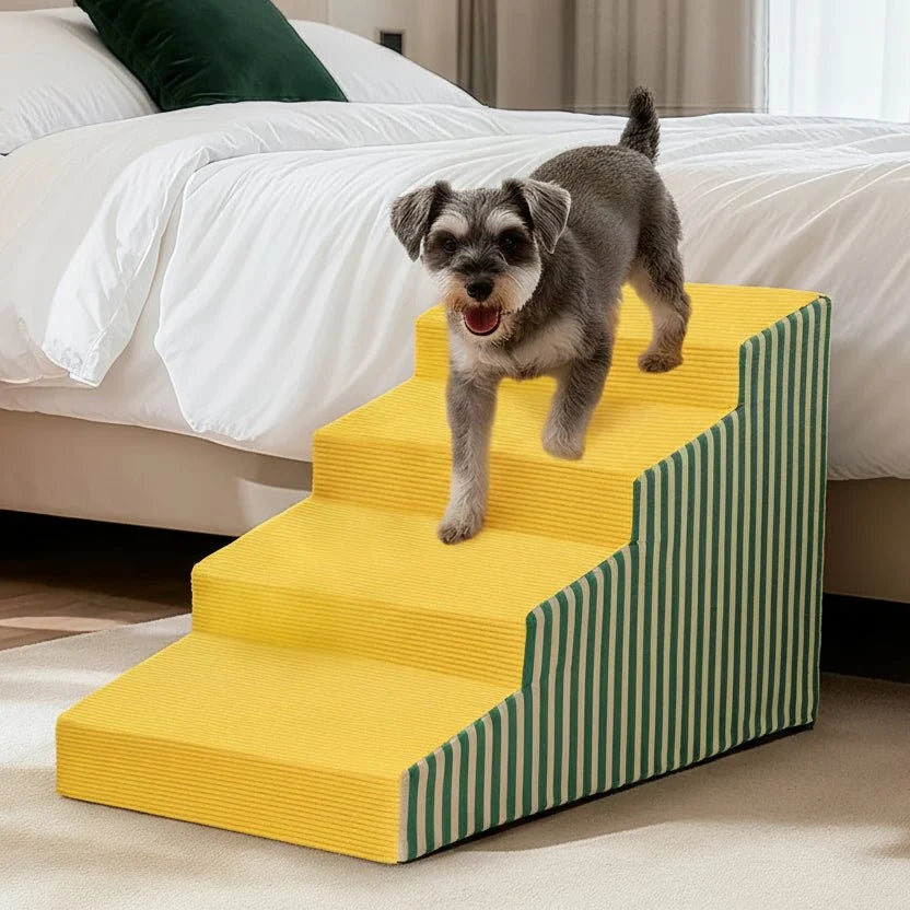 Dog Stairs Supportive Foam Gentle Incline Secure Base