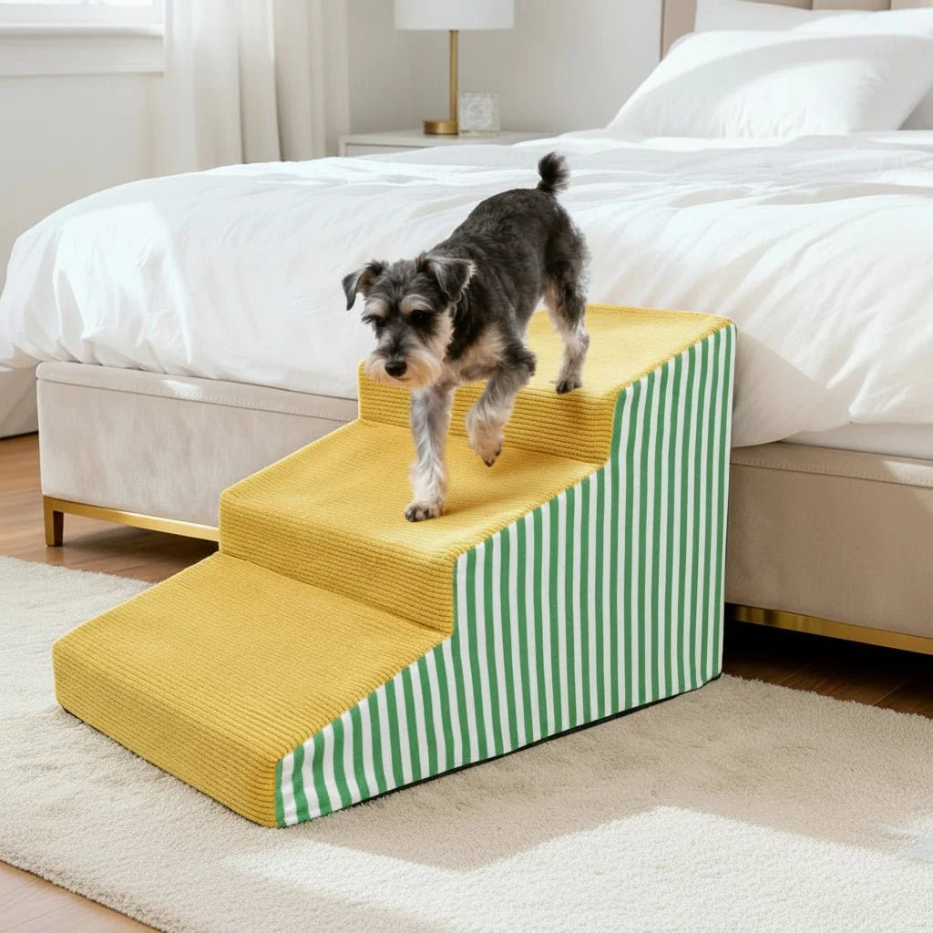 Dog Stairs Supportive Foam Gentle Incline Secure Base