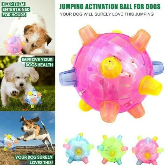 Dog Toy Automatic Touch-Activated Jumping Ball
