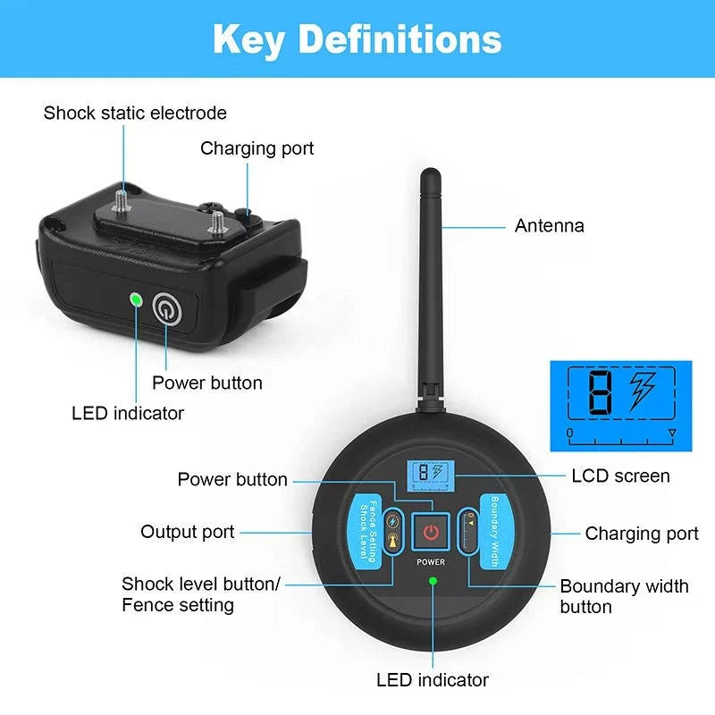 Dog Training Collar Wireless 656 Ft Waterproof