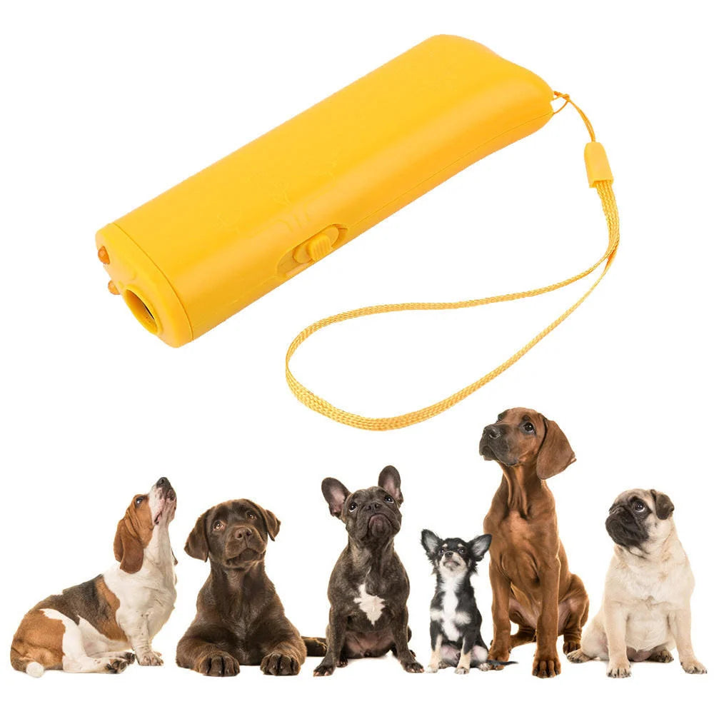 Dog Training Device Handheld Ultrasonic & LED Flashlight