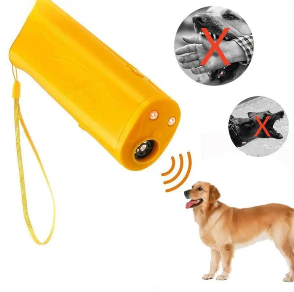 Dog Training Device Handheld Ultrasonic & LED Flashlight