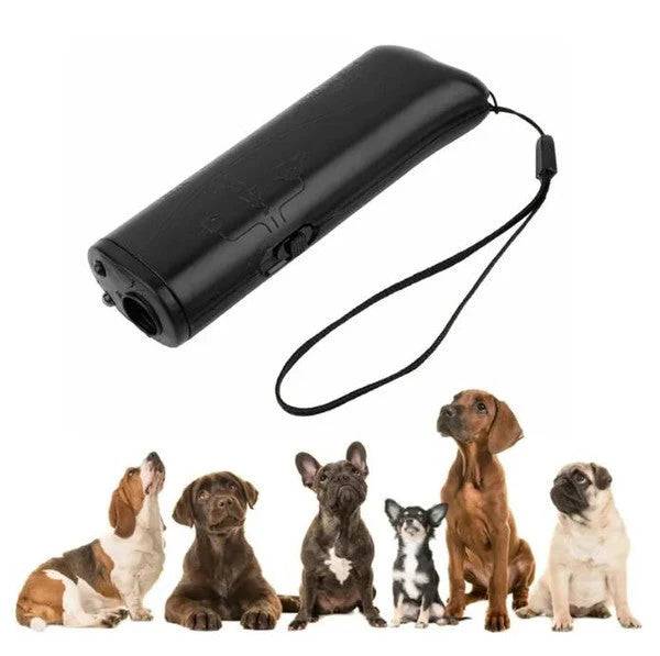 Dog Training Device Handheld Ultrasonic & LED Flashlight