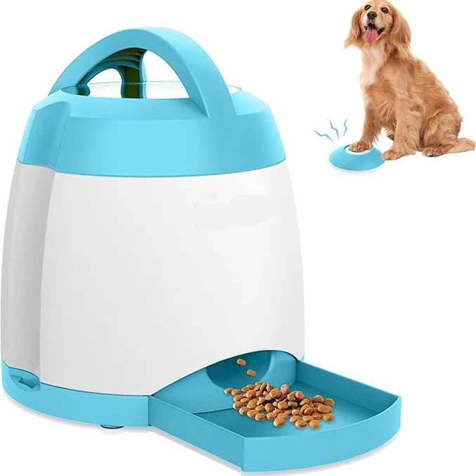 Dog Treat Dispenser Squeaky Remote & Adjustable Portions