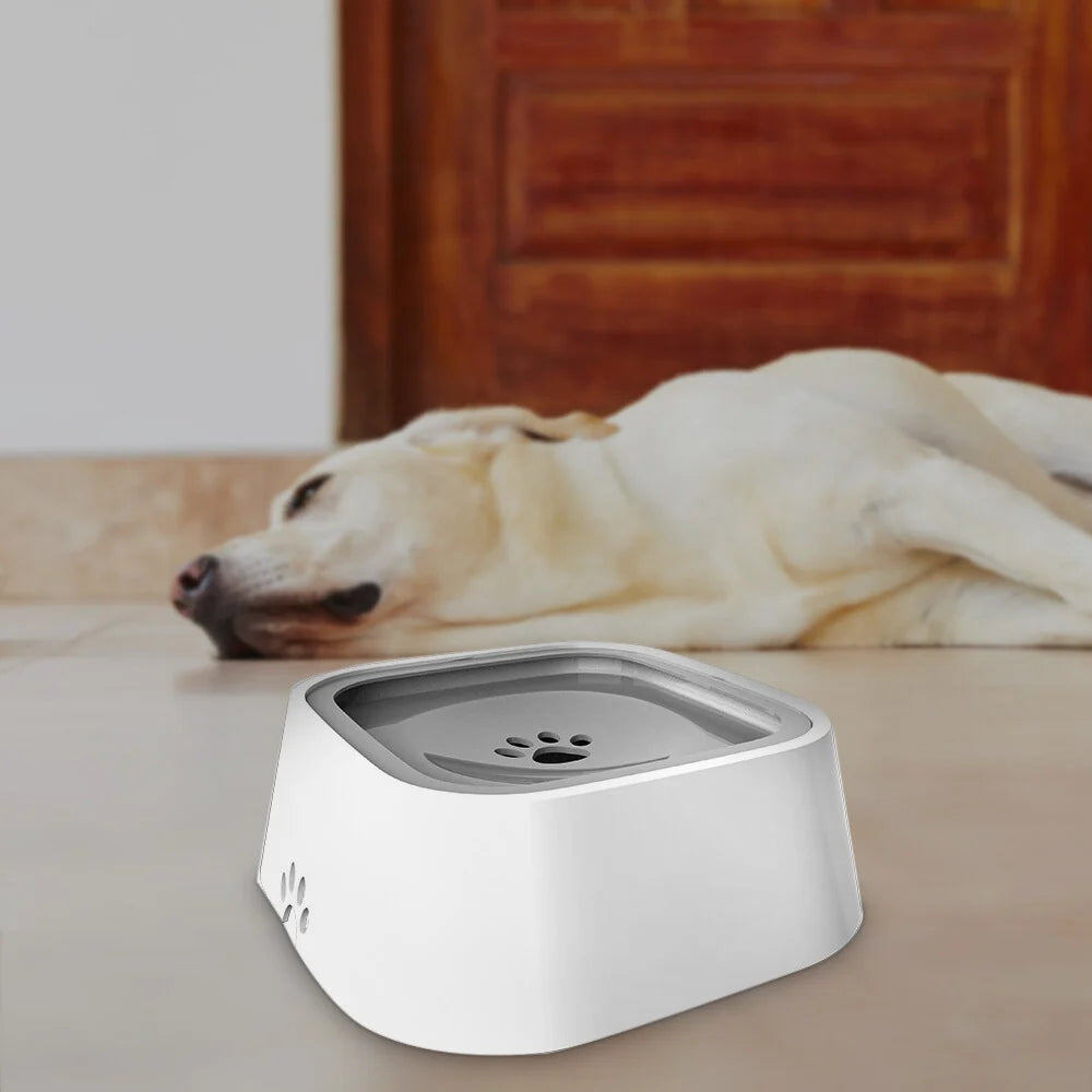 Dog Water Bowl Floating Disk & Non-Slip Base