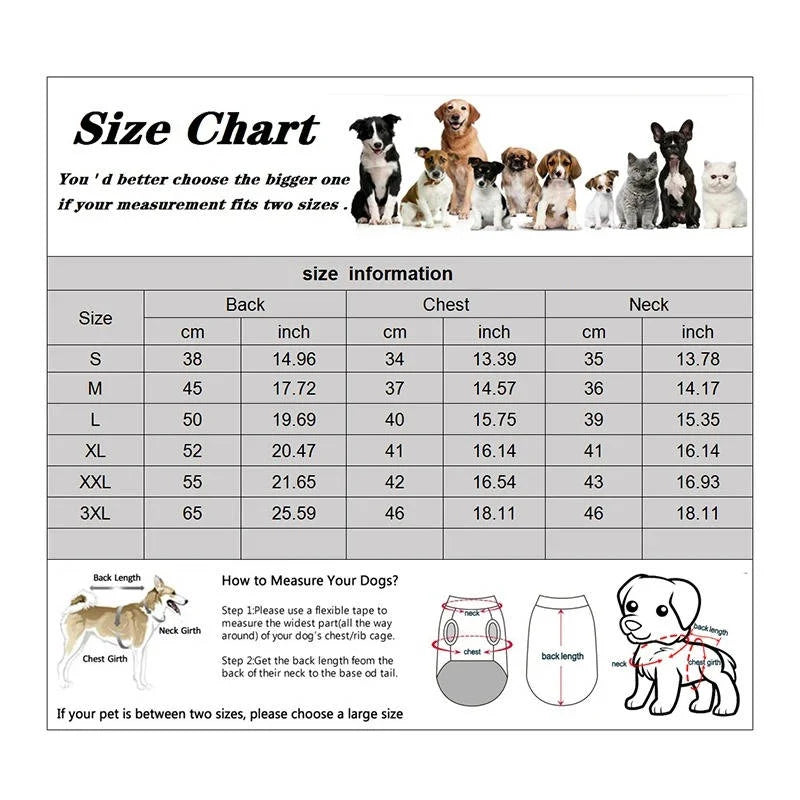 Dog Winter Coat Water-Resistant Reflective Soft Lining