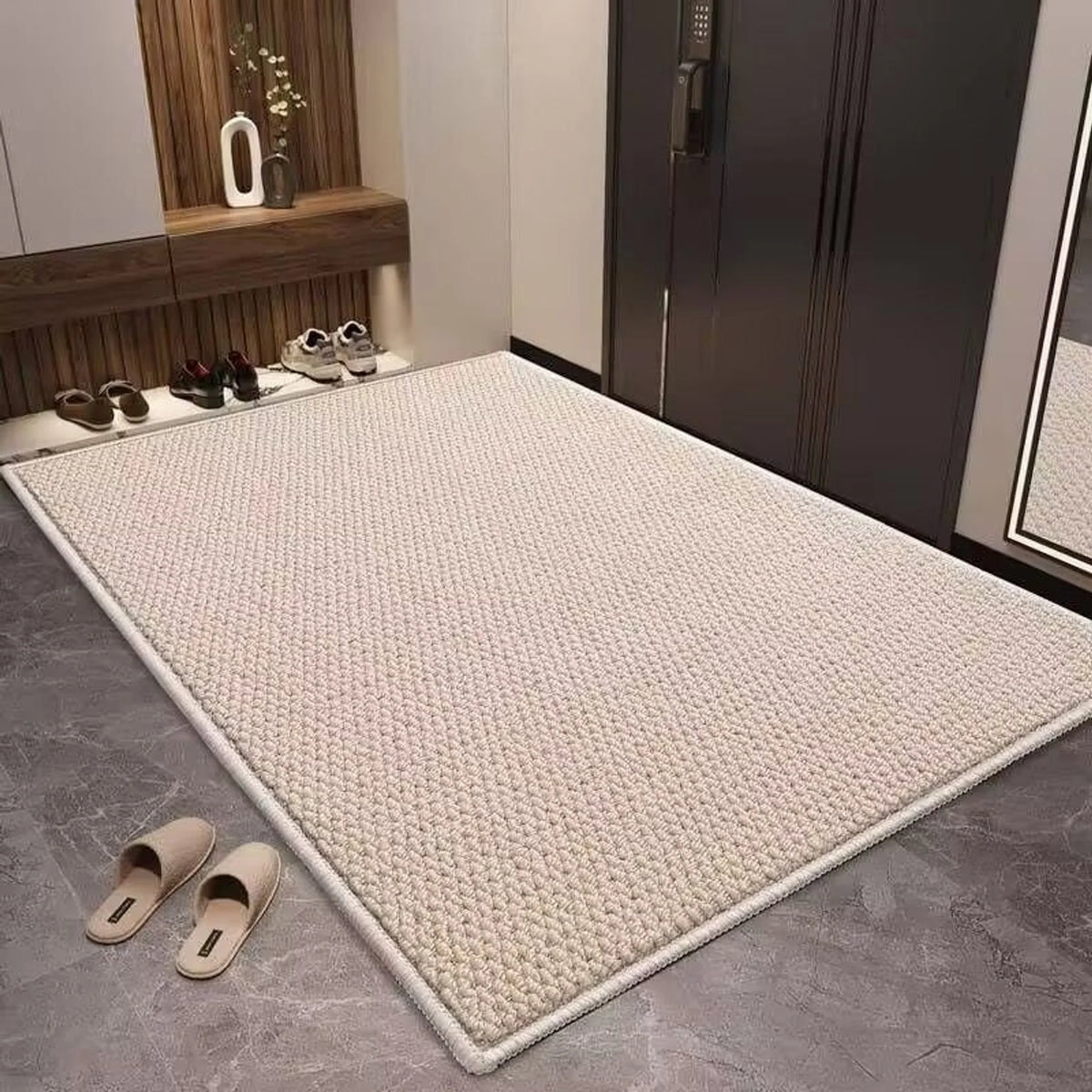 Door Mat Absorbent Woven Loop Pile Non-Slip Machine-Washable