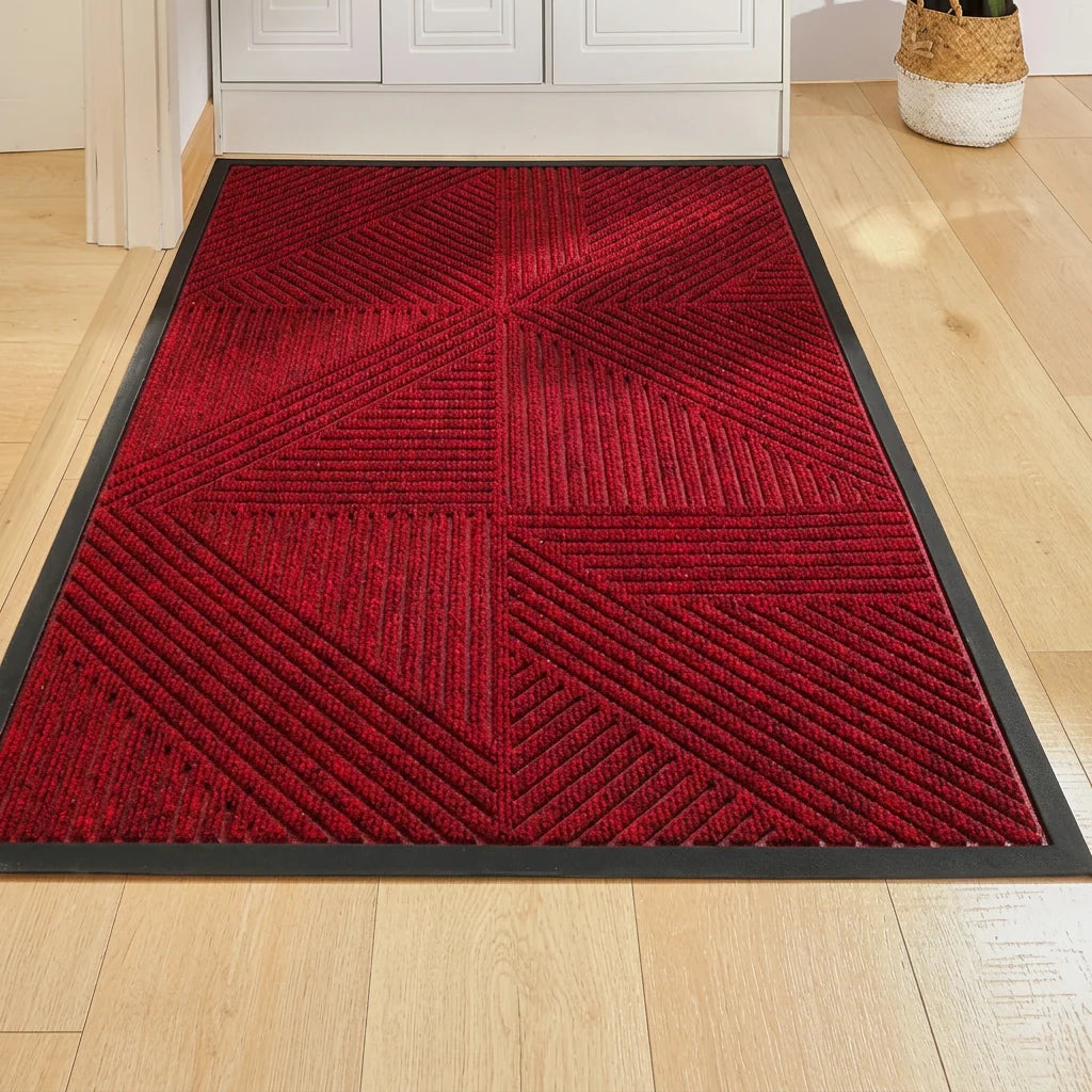 Door Mat Heavy-Duty Rubber Non-Slip Indoor & Outdoor Use