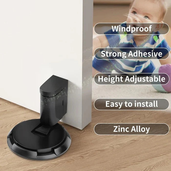Door Stopper Adjustable 0.98 Inch Adhesive & Screw Mount