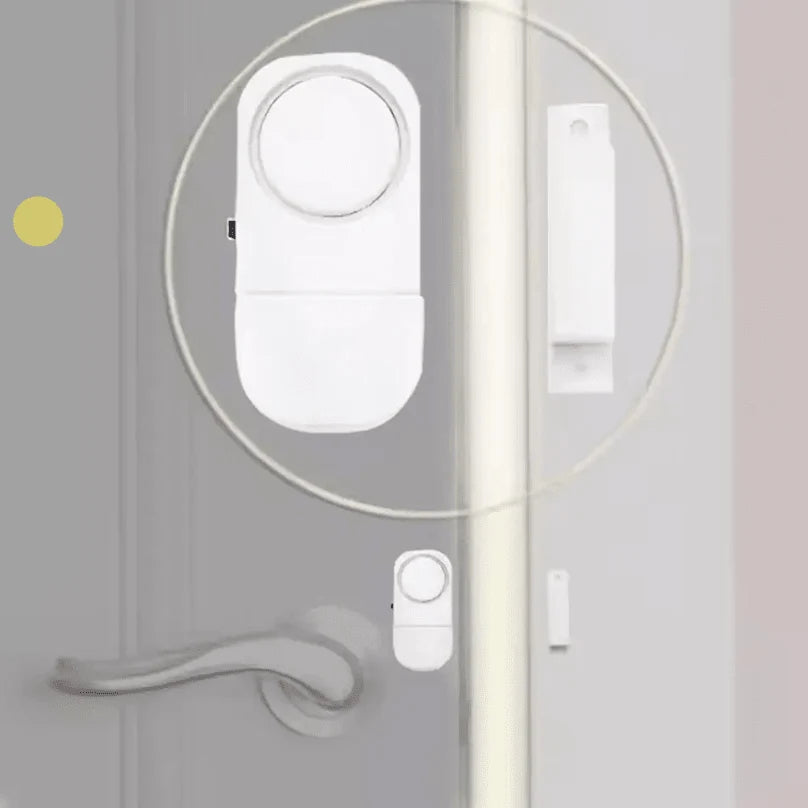 Door and Window Alarm 90 dB Battery-Powered Adhesive Installation