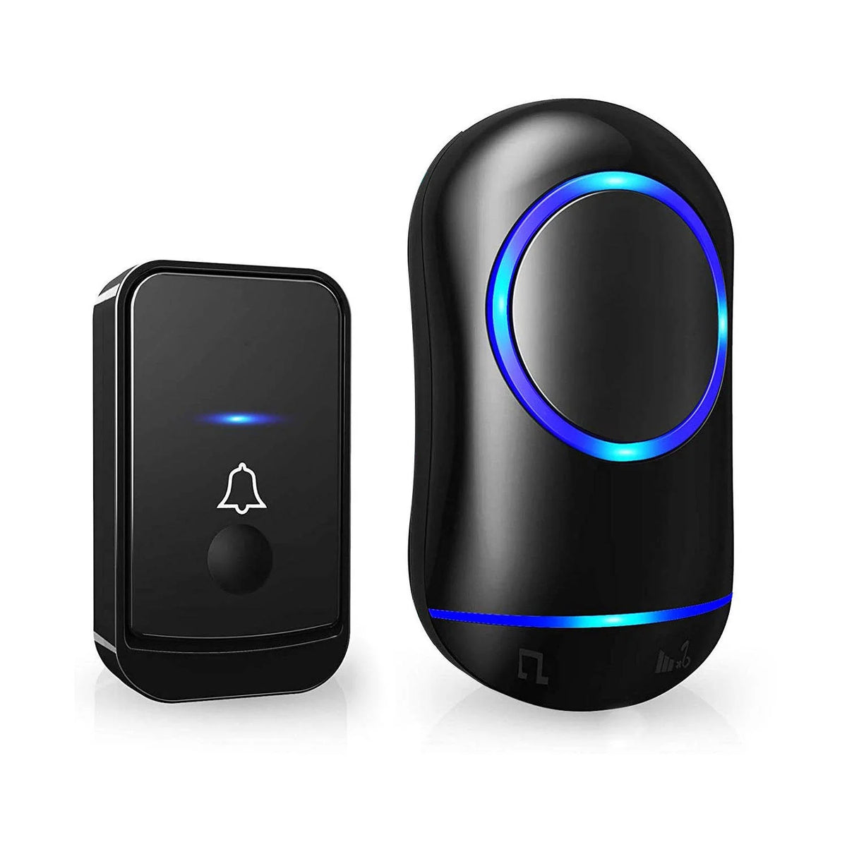 Doorbell Kit 1000 Ft Range Customizable Chimes Weatherproof Button