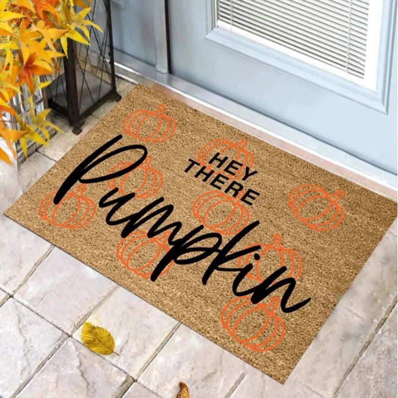 Doormat Coir Fiber Non-Slip Backing Halloween Design