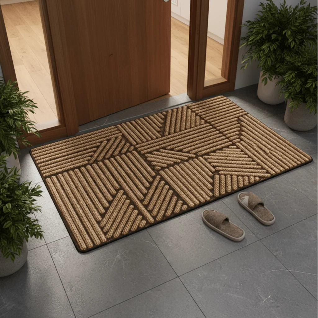 Doormat Dirt & Moisture Absorbing Non-Slip Rubber Backing