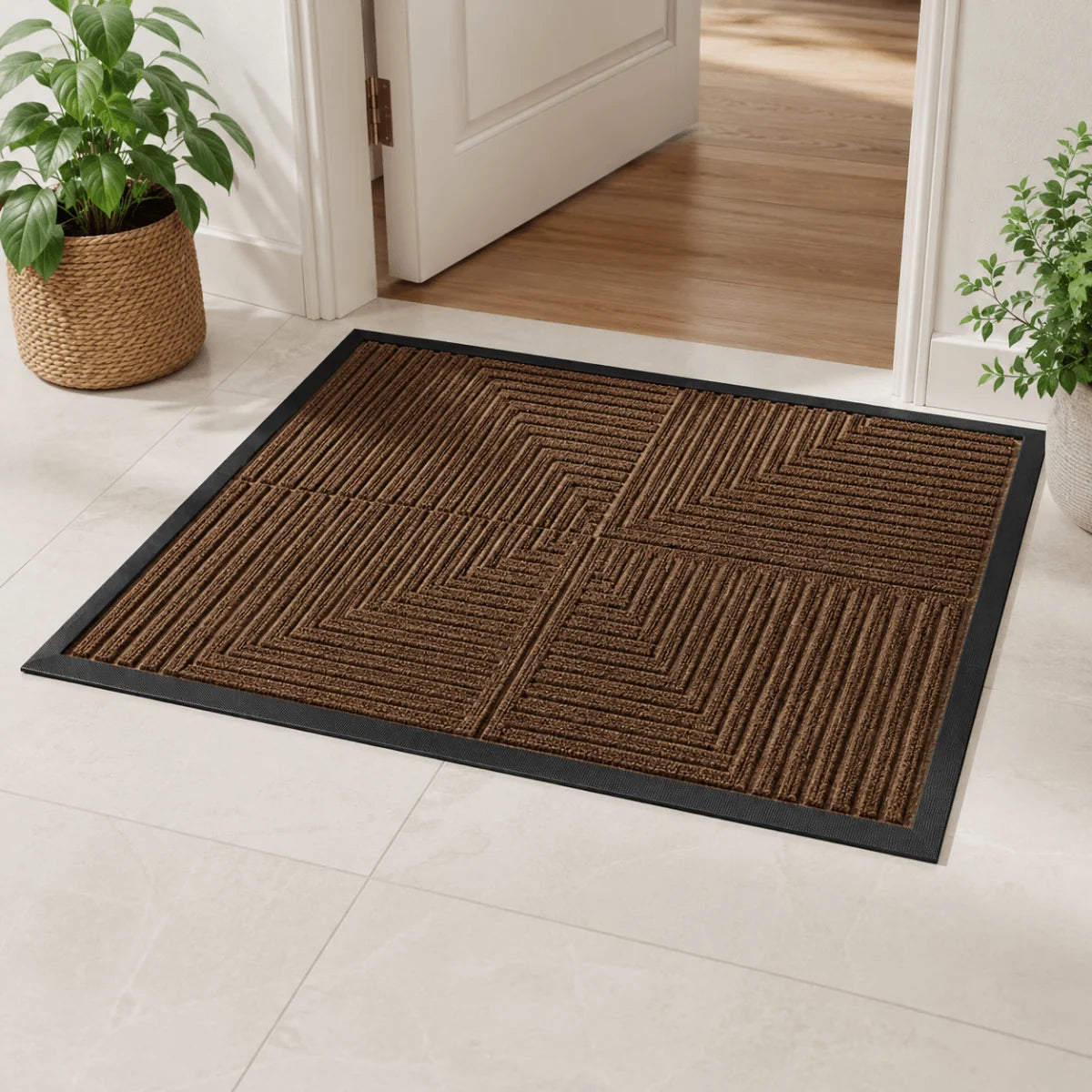 Doormat Dirt-Trapping Texture Non-Slip Waterproof Backing