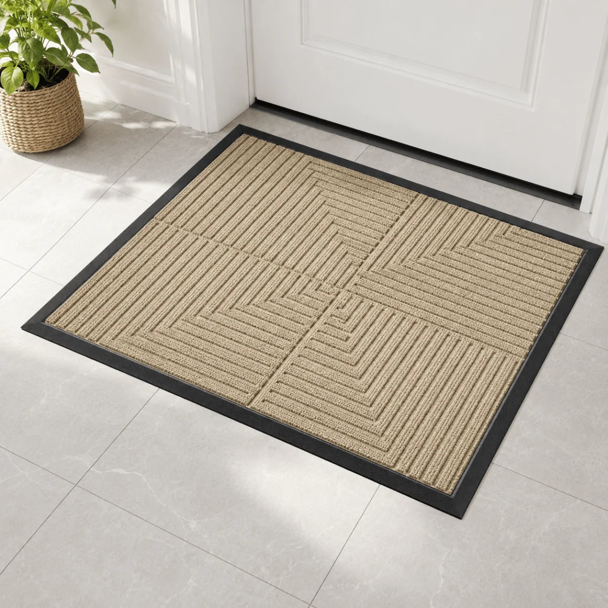 Doormat Dirt-Trapping Texture Non-Slip Waterproof Backing