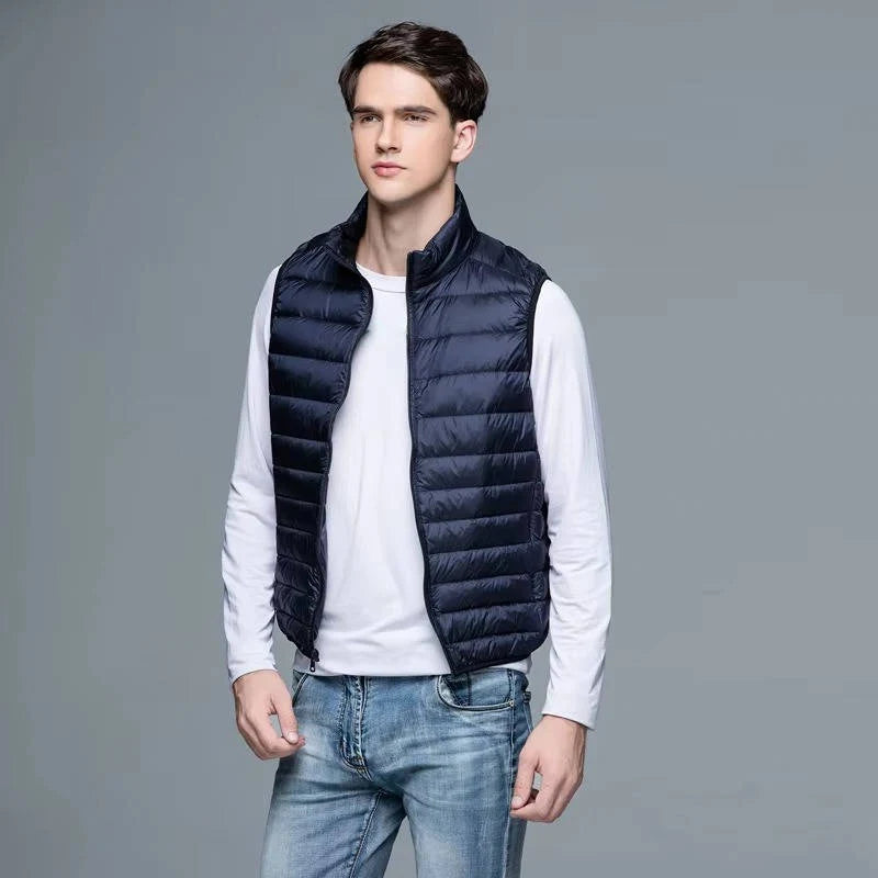 Down Vest Packable Water-Resistant