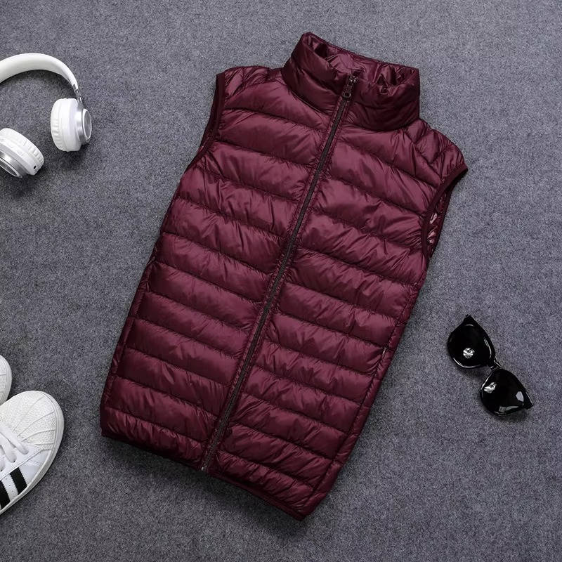 Down Vest Packable Water-Resistant