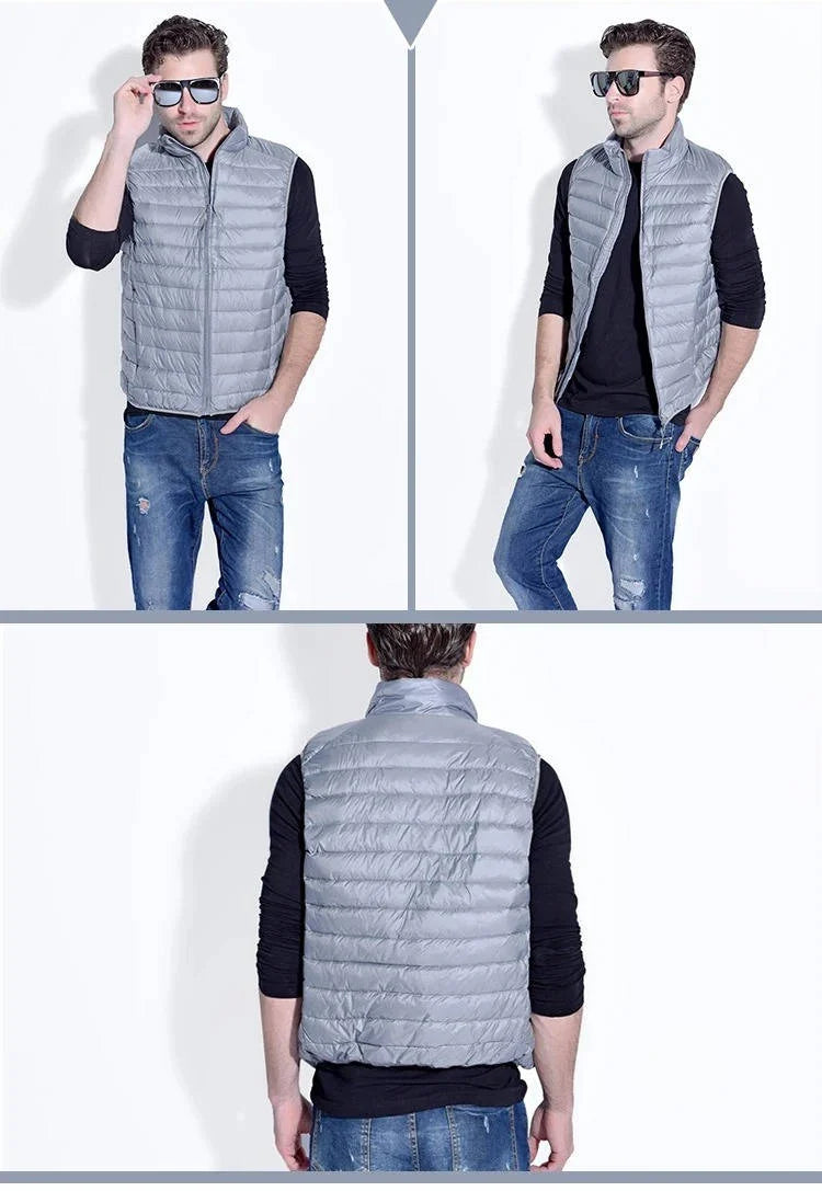 Down Vest Packable Water-Resistant