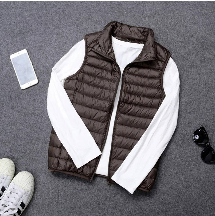 Down Vest Packable Water-Resistant