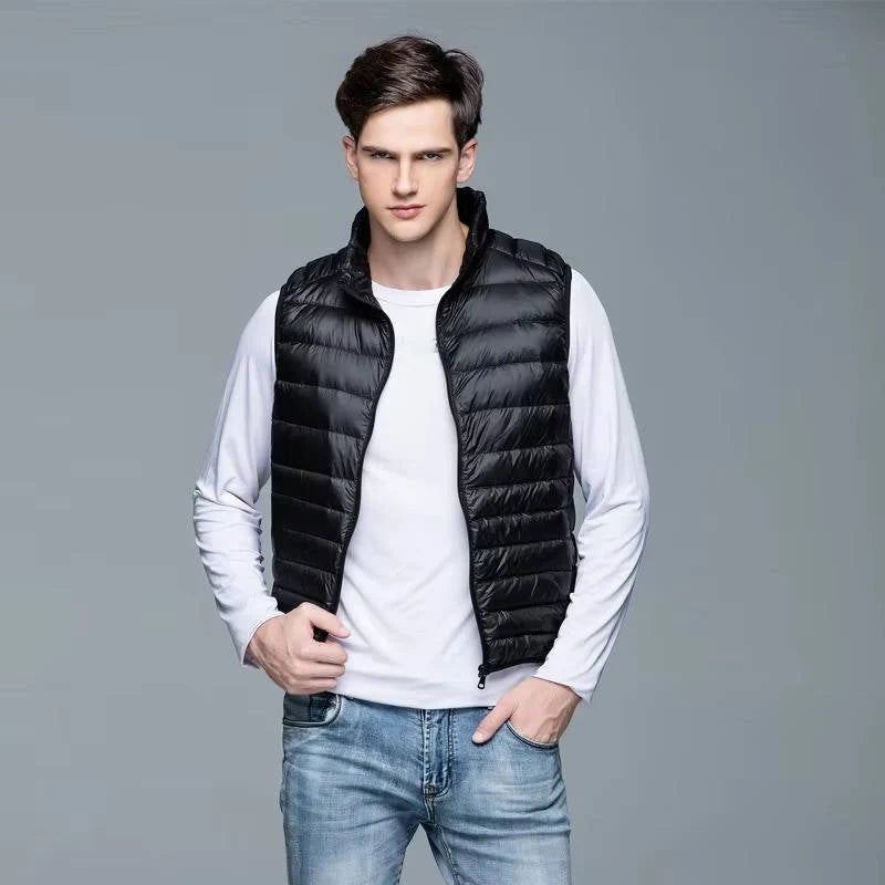 Down Vest Packable Water-Resistant