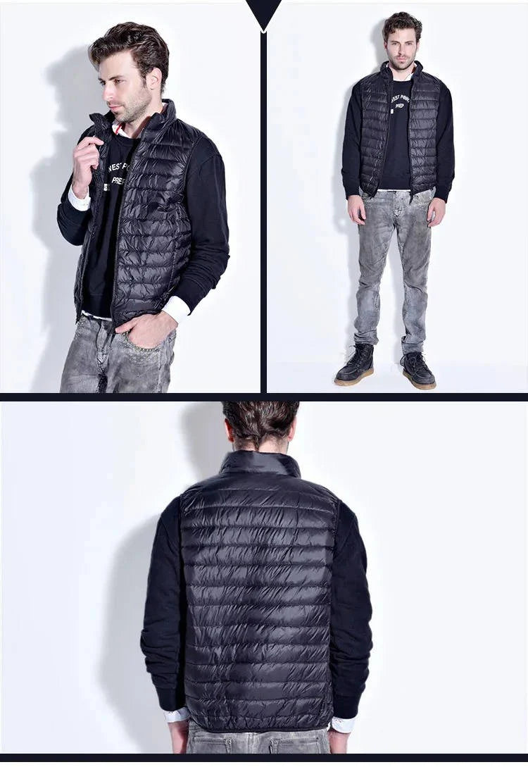 Down Vest Packable Water-Resistant